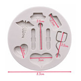 Molde Silicona Apliques Médico Surtido